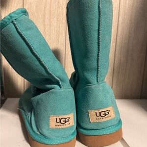 UGG Turquoise Suede Boots